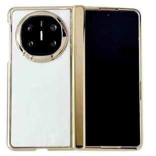 For Huawei Mate X6 Plating Spring Axis Skin Feel Phone Case(Gold)