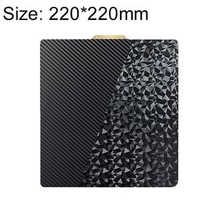 PET Carbon Fiber PEO Diamond Film Double-Sided 3D Printer Build Plate, Size:220x220mm