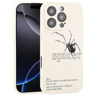 For Samsung Galaxy A15 Graffiti Spider TPU Phone Case(Beige Black Spider)
