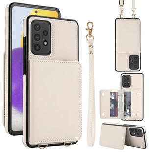 For Samsung Galaxy Note20 Ultra Crossbody Dual-buckle Wallet RFID Back Leather Phone Case(White)
