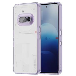 For Nothing Phone 3a PC Hybrid TPU Airbag Shockproof Phone Case(Transparent Purple)