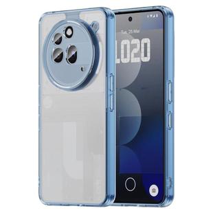 For Nothing Phone 3a Pro PC Hybrid TPU Airbag Shockproof Phone Case(Transparent Blue)