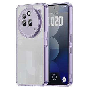 For Nothing Phone 3a Pro PC Hybrid TPU Airbag Shockproof Phone Case(Transparent Purple)