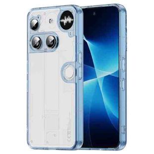 For Nothing Phone 3 PC Hybrid TPU Airbag Shockproof Phone Case(Transparent Blue)