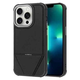 For iPhone 13 Pro Max Fabric Feel PU MagSafe Phone Case(Black)