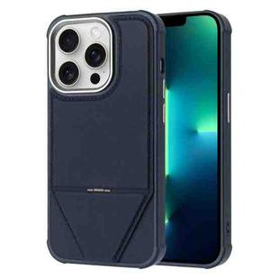 For iPhone 13 Pro Max Fabric Feel PU MagSafe Phone Case(Blue)