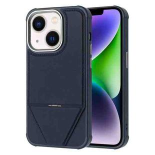 For iPhone 15 Plus / 14 Plus Fabric Feel PU MagSafe Phone Case(Blue)