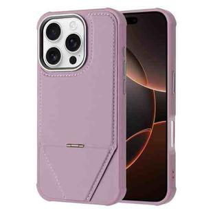 For iPhone 16 Pro Fabric Feel PU MagSafe Phone Case(Purple)