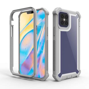 For iPhone 12 / 12 Pro Four-corner Shockproof All-inclusive Transparent Space Protective Case(Grey)