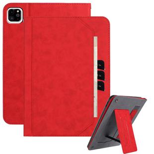 For iPad Air 11 2025 / 2024 Multifunctional Wristband Leather Smart Tablet Case(Red)