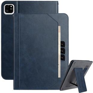 For iPad Air 11 2025 / 2024 Multifunctional Wristband Leather Smart Tablet Case(Dark Blue)