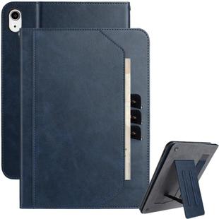 For iPad mini 6 / mini 2024 Multifunctional Wristband Leather Smart Tablet Case(Dark Blue)