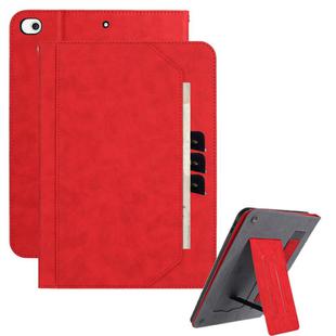 For iPad mini 5 / 4 / 3 / 2 / 1 Multifunctional Wristband Leather Smart Tablet Case(Red)