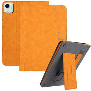 For Honor Pad X9a / X9 Pro Multifunctional Wristband Leather Tablet Case(Yellow)