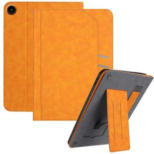 For Huawei MatePad SE 10.4 Multifunctional Wristband Leather Tablet Case(Yellow)