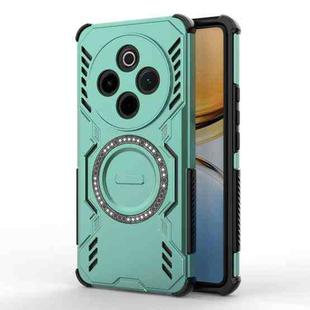 For vivo Y300 Pro 5G / T4 5G India Butterfly Armor MagSafe Magnetic Ring Shockproof Phone Case(Light Green)