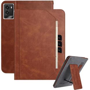 For Lenovo Legion Y700 2025 Multifunctional Wristband Leather Tablet Case(Brown)