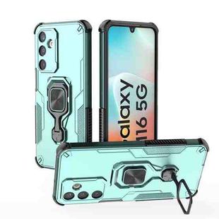 For Samsung Galaxy M16 5G Metal Kickstand TPU Hybrid PC Phone Case(Green)
