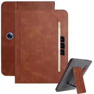For OPPO Pad Air2 2023 Multifunctional Wristband Leather Tablet Case(Brown)