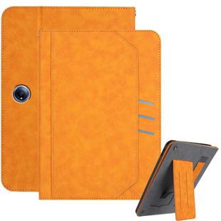 For OPPO Pad Air2 2023 Multifunctional Wristband Leather Tablet Case(Yellow)