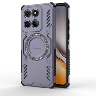 For Honor 400 Lite 5G Global Butterfly Armor MagSafe Magnetic Ring Shockproof Phone Case(Purple)