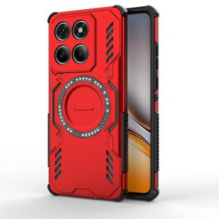 For Honor 400 Lite 5G Global Butterfly Armor MagSafe Magnetic Ring Shockproof Phone Case(Red)
