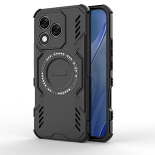 For Honor X60 Pro 5G Butterfly Armor MagSafe Magnetic Ring Shockproof Phone Case(Black)