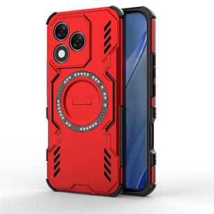 For Honor X60 Pro 5G Butterfly Armor MagSafe Magnetic Ring Shockproof Phone Case(Red)