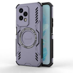 For Honor 200 Lite 5G Global Butterfly Armor MagSafe Magnetic Ring Shockproof Phone Case(Purple)