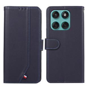 For Motorola Edge 60 Fusion ABEEL Delicate Texture Splicing RFID Leather Phone Case(Blue)