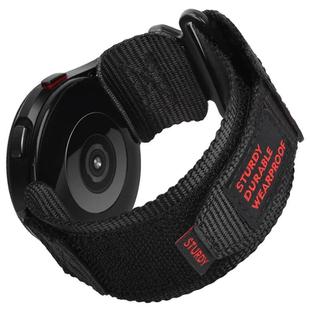 20mm xDfind Quick Release Nylon Hook And Loop Fastener Buckle Watch Band(Black)