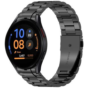 For Samsung Galaxy Watch 7 / FE / 6 / 5 / 4  xDfind Three Beads Button Quick Release Metal Watch Band(Black)