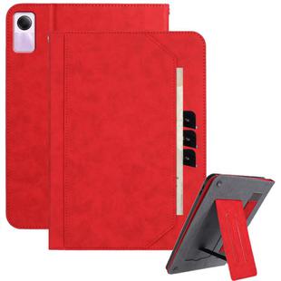 For Xiaomi Redmi Pad SE 11 Multifunctional Wristband Leather Tablet Case(Red)