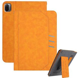 For Xiaomi Pad 5 / 5 Pro Multifunctional Wristband Leather Tablet Case(Yellow)