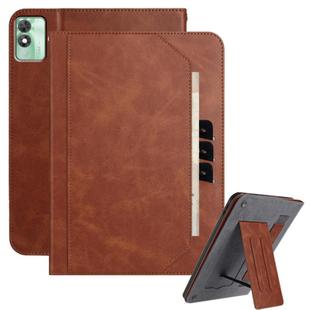 For Techo Megapad 11 2024 Multifunctional Wristband Leather Tablet Case(Brown)