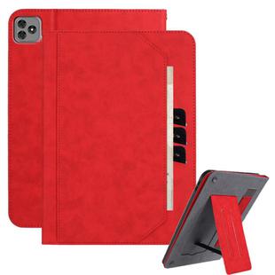 For Itel Vista Tab 30 Multifunctional Wristband Leather Tablet Case(Red)