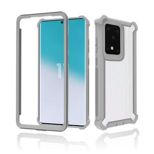 For Samsung Galaxy S20 Plus Four-corner Shockproof All-inclusive Transparent Space Protective Case(Grey)