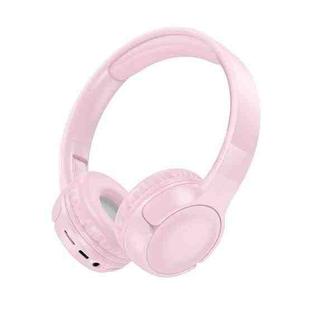 Borofone BO32 Show Head-mounted Bluetooth 5.4 Wireless Headphones(Pink)