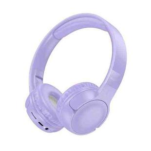 Borofone BO32 Show Head-mounted Bluetooth 5.4 Wireless Headphones(Purple)