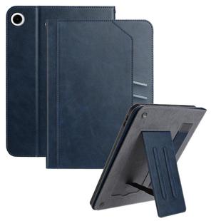 For Samsung Galaxy Tab A9 Multifunctional Wristband Leather Tablet Case(Dark Blue)