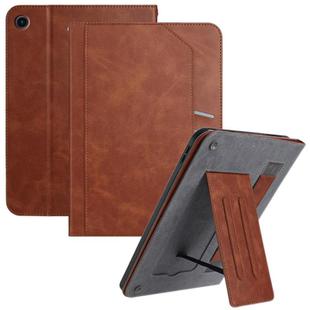 For Samsung Galaxy Tab A9+ Multifunctional Wristband Leather Tablet Case(Brown)