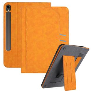 For Samsung Galaxy Tab S10 / S10 FE Multifunctional Wristband Leather Tablet Case(Yellow)