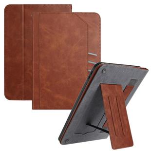 For Samsung Galaxy Tab Active5 2024 Multifunctional Wristband Leather Tablet Case(Brown)