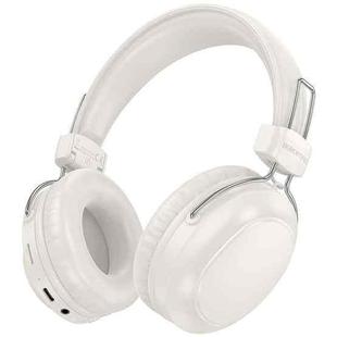 Borofone BO33 Melody Head-mounted Bluetooth 5.4 Wireless Headphones(White)