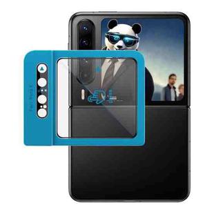 For Huawei Pura X 1 Sets imak Lens Film + Glass Rear Screen Sticker Black Version, Self-positioning Version