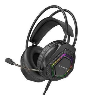 Borofone BO105 Thunder Wired Head-mounted Gaming Headphones(Black)
