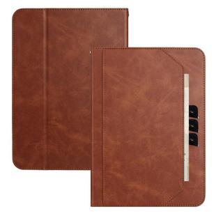 10 inch Multifunctional Wristband Leather Tablet Case(Brown)