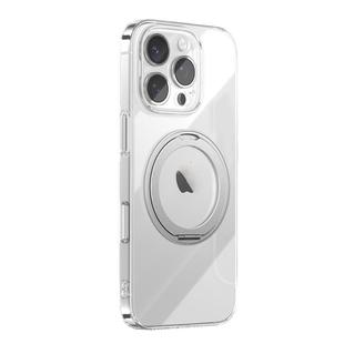 For iPhone 16 Pro JOYROOM JR-16JL6 Ultra-Thin Magnetic Phone Case with 360 Rotatable Ring(Silver)