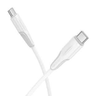 Borofone BX119 New 60W USB-C / Type-C to USB-C / Type-C Fast Charge Data Cable, Length:1m(White)