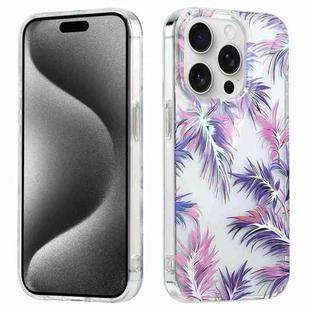For iPhone 16 Pro Electroplated Symphony Phone Case(Feather)